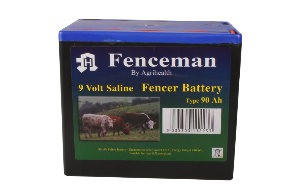 Fenceman Battery 9V 90Ah Saline