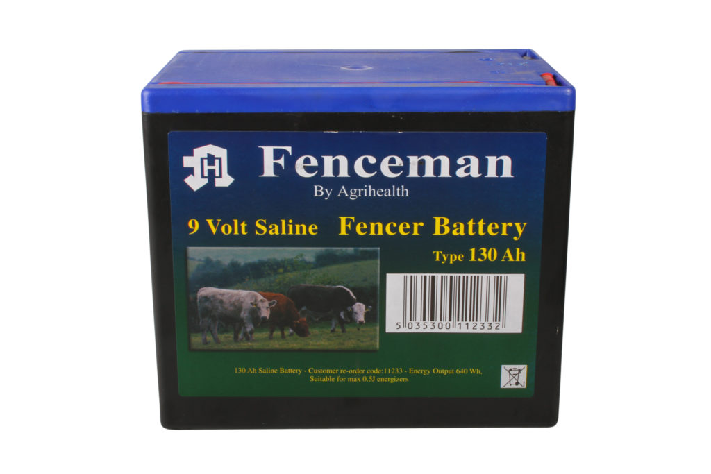 Fenceman Battery 9V 130Ah Saline