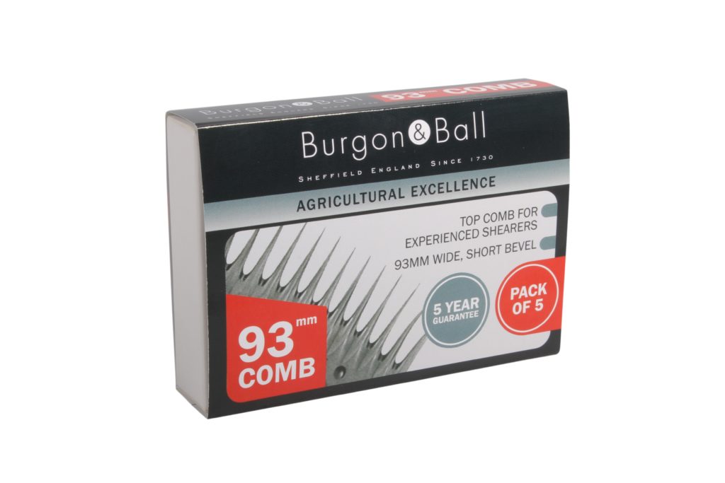 Burgon & Ball Shearing Comb 93mm 5's