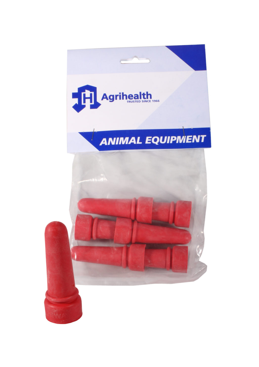 Lamb Bucket 6T Spare Red Rubber Teats (6)