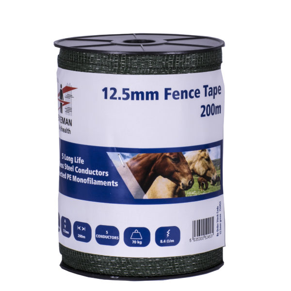 Fenceman Tape Green 12.5mm 200m