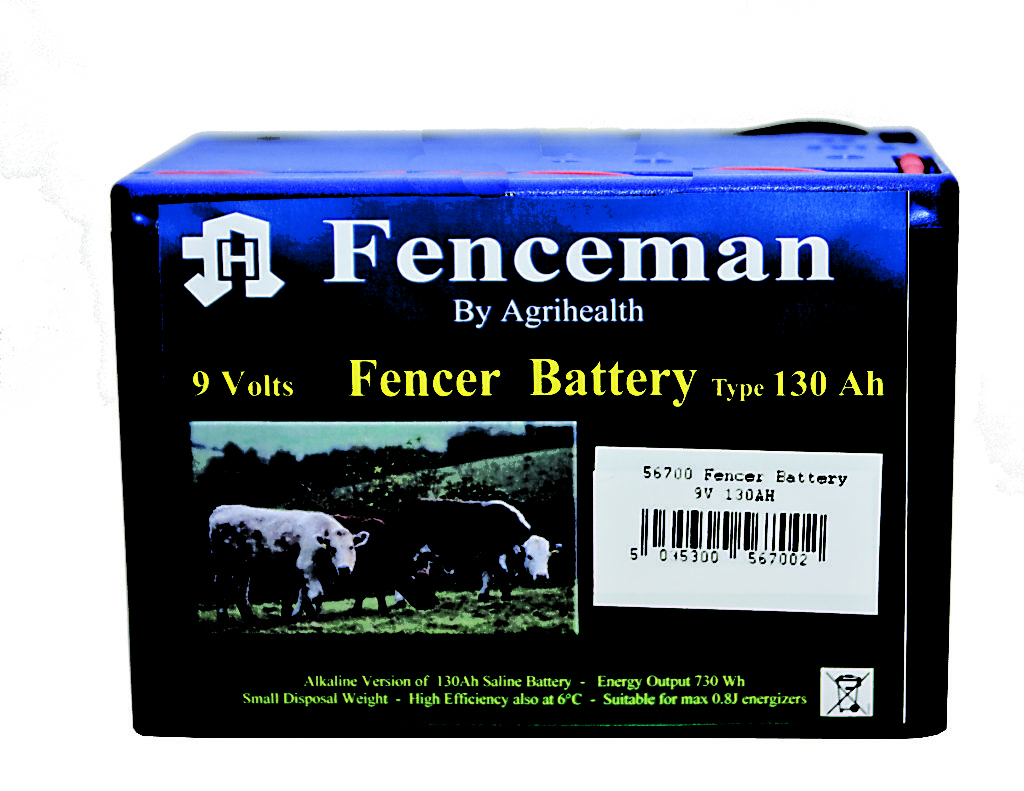 Fenceman Battery 9V 130Ah Alkaline