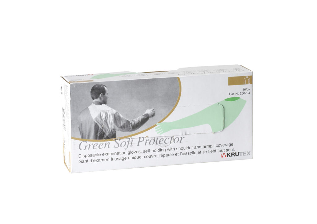 Gloves Green Soft W/Shoulder Prot (50)